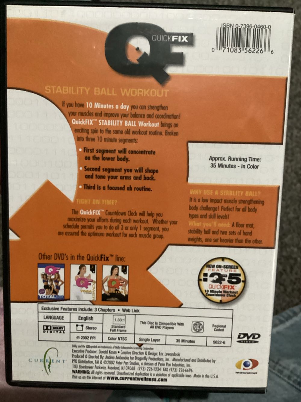QuickFix - Stability Ball Workout DVD movie collectible [Barcode 071083562266] - Main Image 2