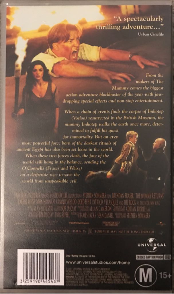 The Mummy Returns VHS movie collectible [Barcode 3259190445437] - Main Image 2