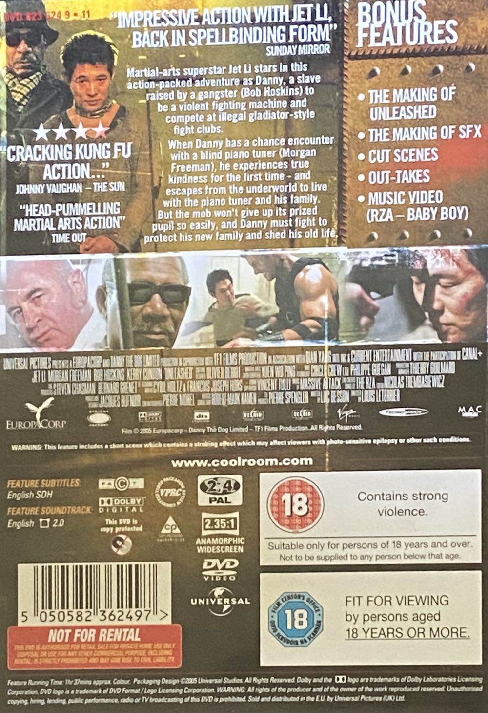 Unleashed DVD movie collectible [Barcode 5050582362497] - Main Image 3