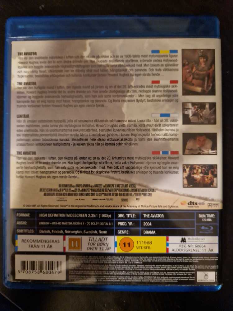 SCORS - Aviator Blu-ray movie collectible [Barcode 5708758680479] - Main Image 2