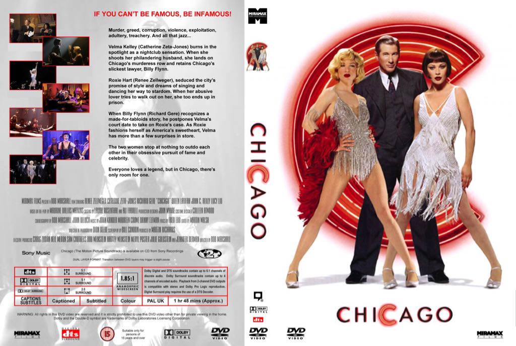 Chicago (2002) Fandango at Home movie collectible [Barcode 0031398164388] - Main Image 2