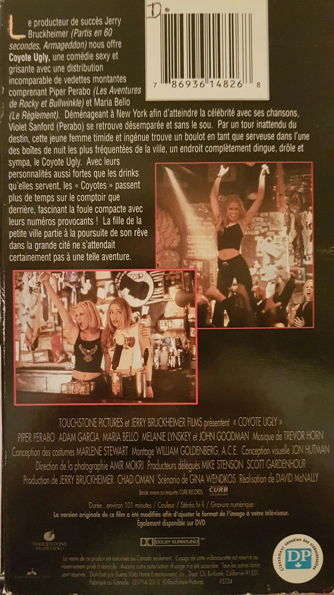 Coyote Ugly DVD movie collectible [Barcode 786036144405] - Main Image 2