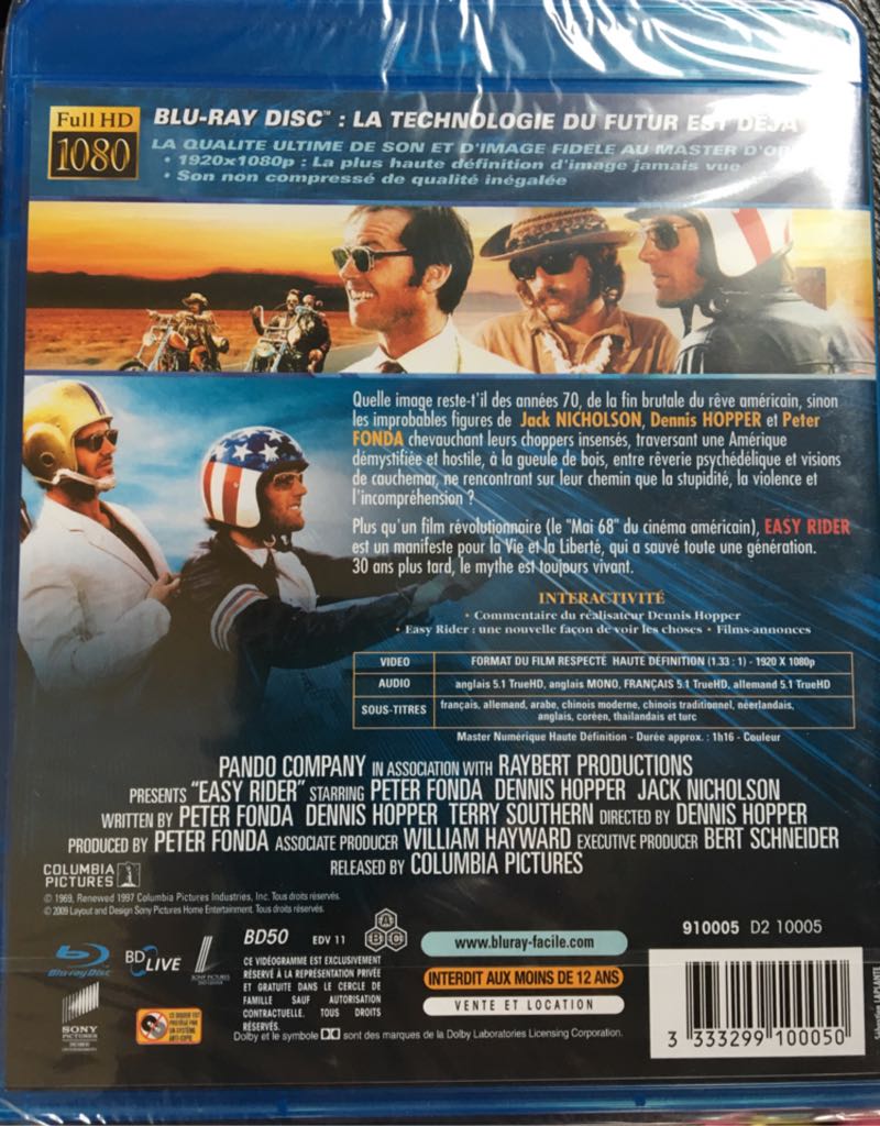 Easy Rider Digital Copy movie collectible [Barcode 3333299100050] - Main Image 2