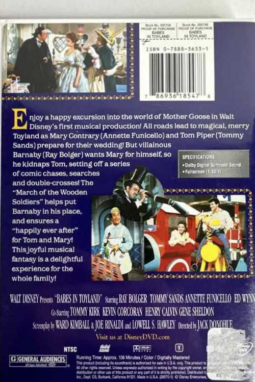 Babes In Toyland  DVD movie collectible [Barcode 8717418089795] - Main Image 4