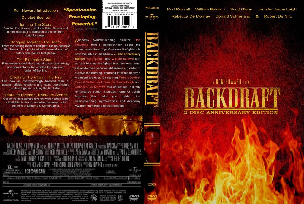 Backdraft DVD movie collectible [Barcode 3259190316096] - Main Image 2