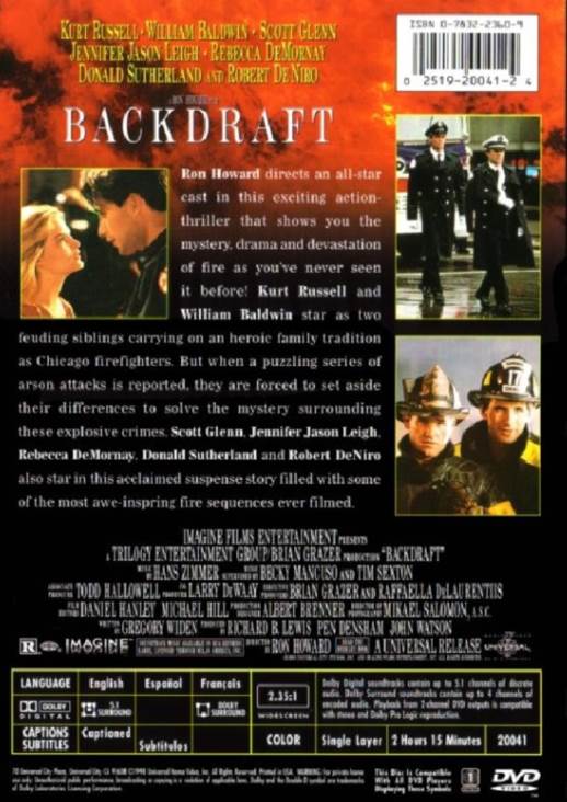 Backdraft Digital Copy movie collectible [Barcode 3259190352292] - Main Image 2
