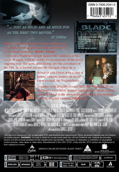 Blade III - Trinity DVD movie collectible [Barcode 3384442063302] - Main Image 2