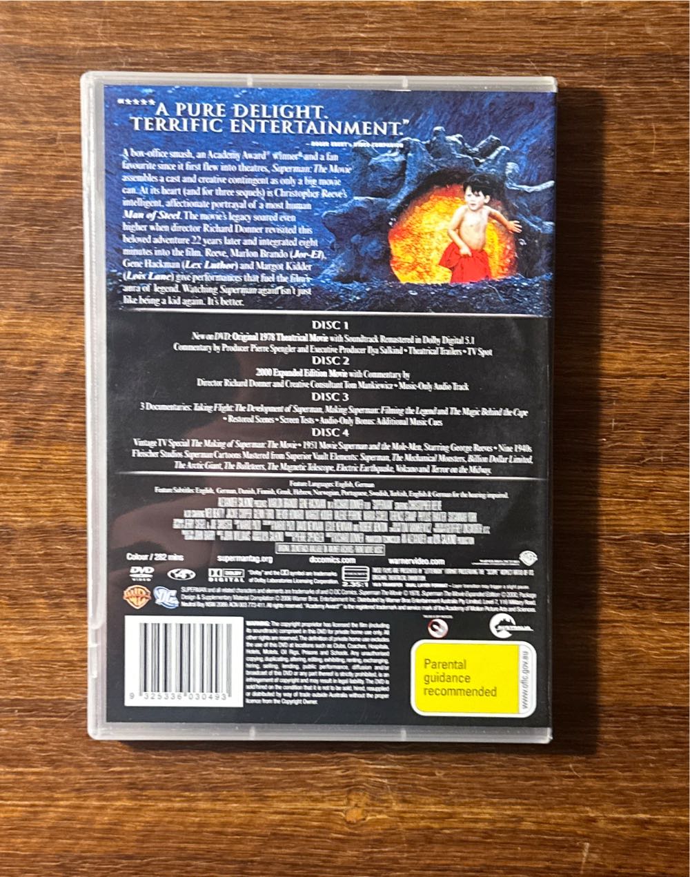 Superman (1978) DVD DVD movie collectible [Barcode 9325336030493] - Main Image 2