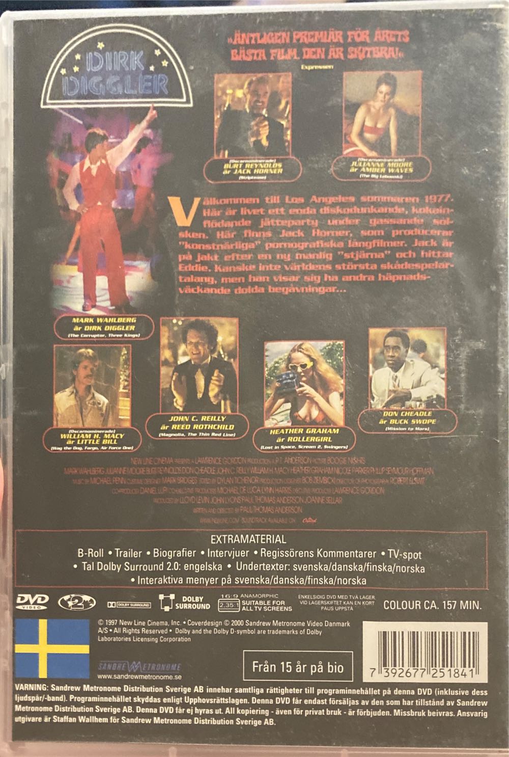 Boogie Nights DVD movie collectible [Barcode 7392677251841] - Main Image 2