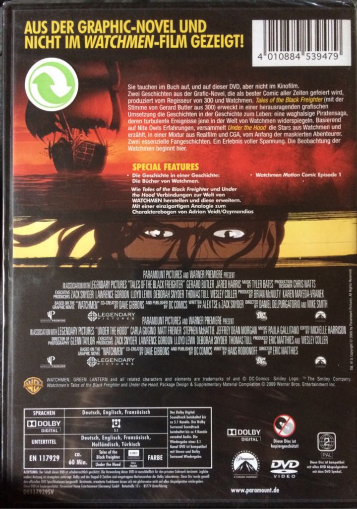 Watchmen DVD movie collectible [Barcode 4010884539479] - Main Image 2