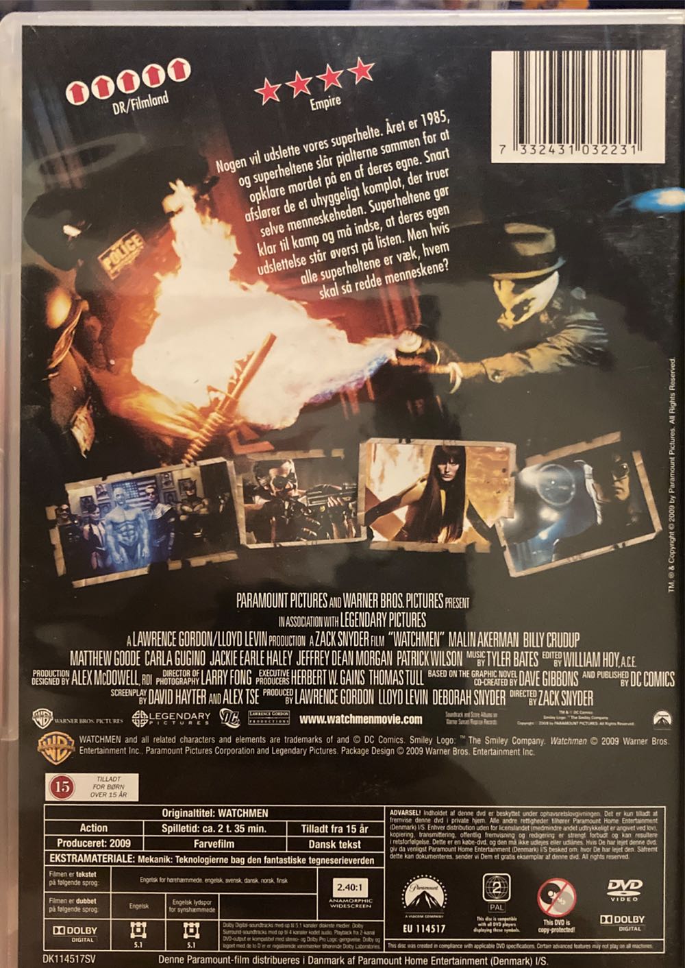 Watchmen DVD movie collectible [Barcode 7332431032231] - Main Image 2