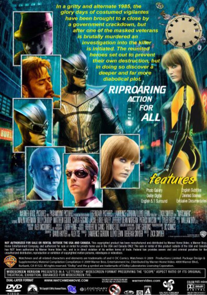 Watchmen DVD movie collectible [Barcode 883929078325] - Main Image 2