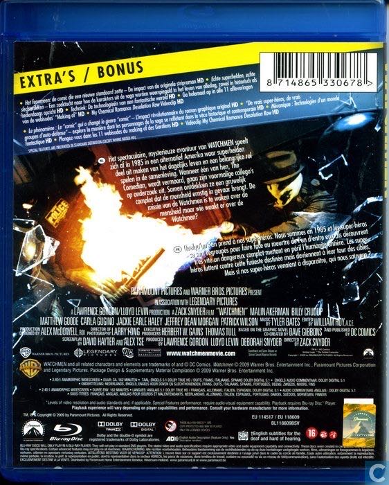 Watchmen Blu-ray movie collectible [Barcode 883929521609] - Main Image 2