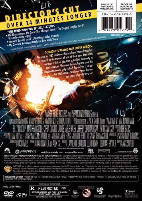 Watchmen Blu-ray movie collectible - Main Image 2