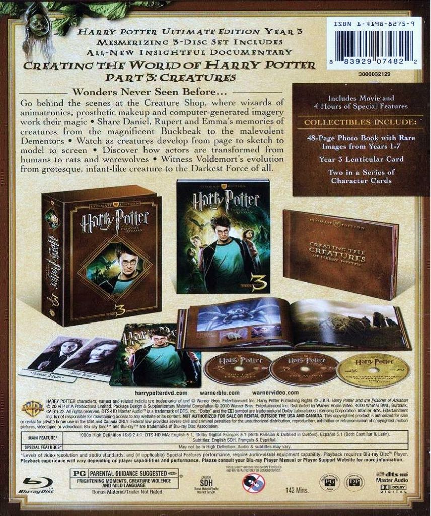 Harry Potter and the Prisoner of Azkaban Blu-ray movie collectible - Main Image 2