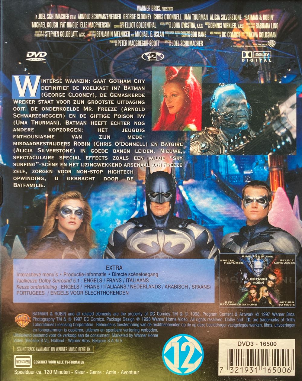 Batman & Robin DVD movie collectible [Barcode 7321931165006] - Main Image 2