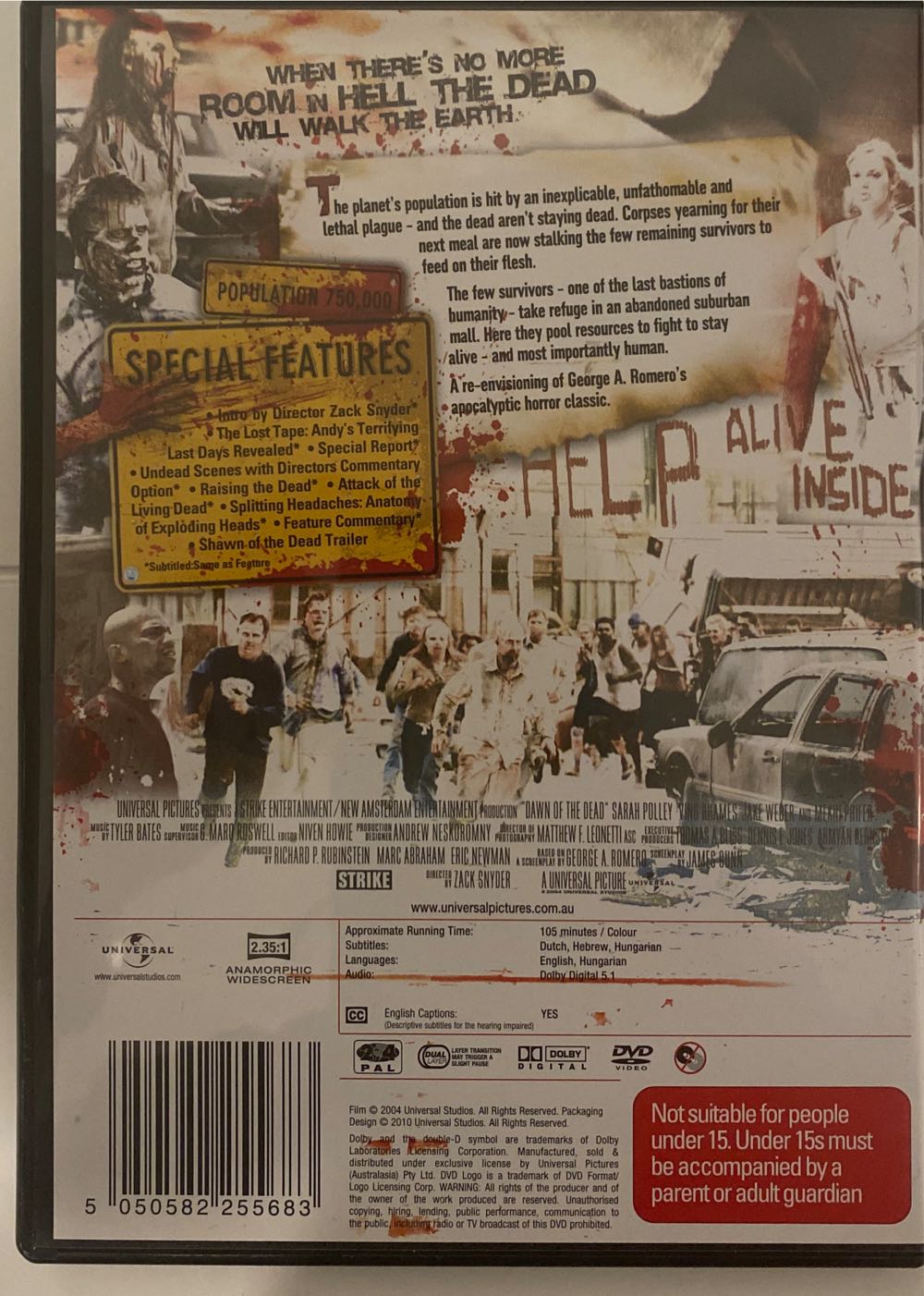 Dawn of the Dead DVD movie collectible [Barcode 5050582255683] - Main Image 3
