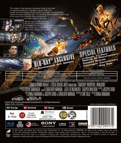 Starship Troopers Blu-ray movie collectible [Barcode 8717418129217] - Main Image 2