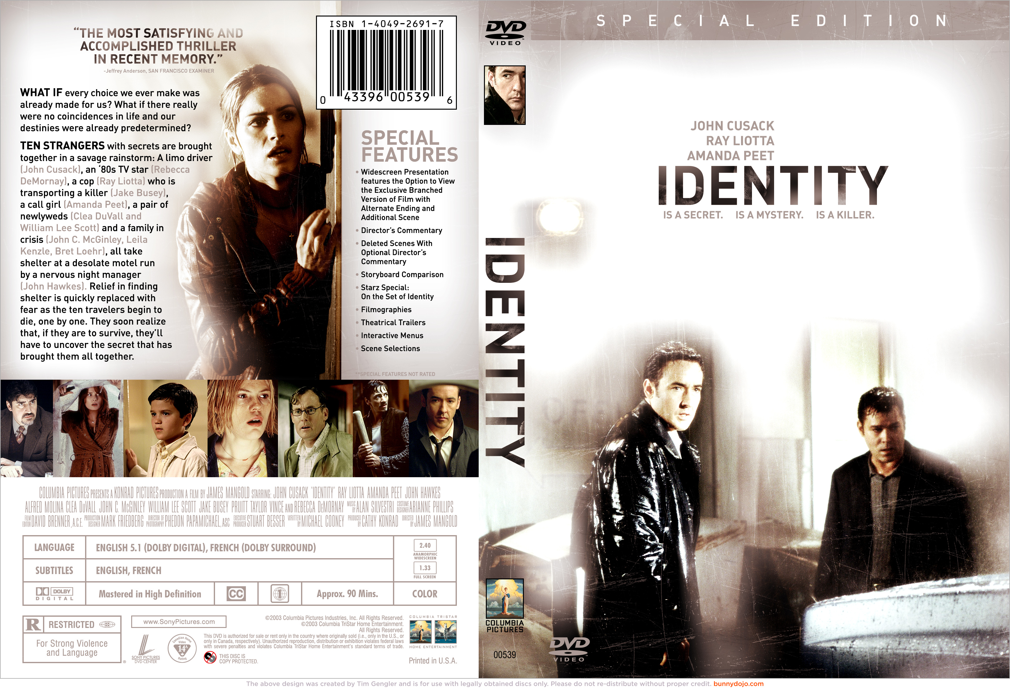 Identità Blu-ray movie collectible [Barcode 0043396184558] - Main Image 3