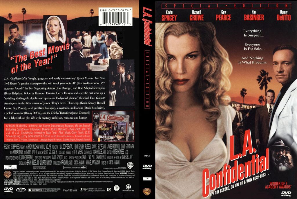 L.A. Confidential DVD movie collectible [Barcode 9325336000342] - Main Image 2