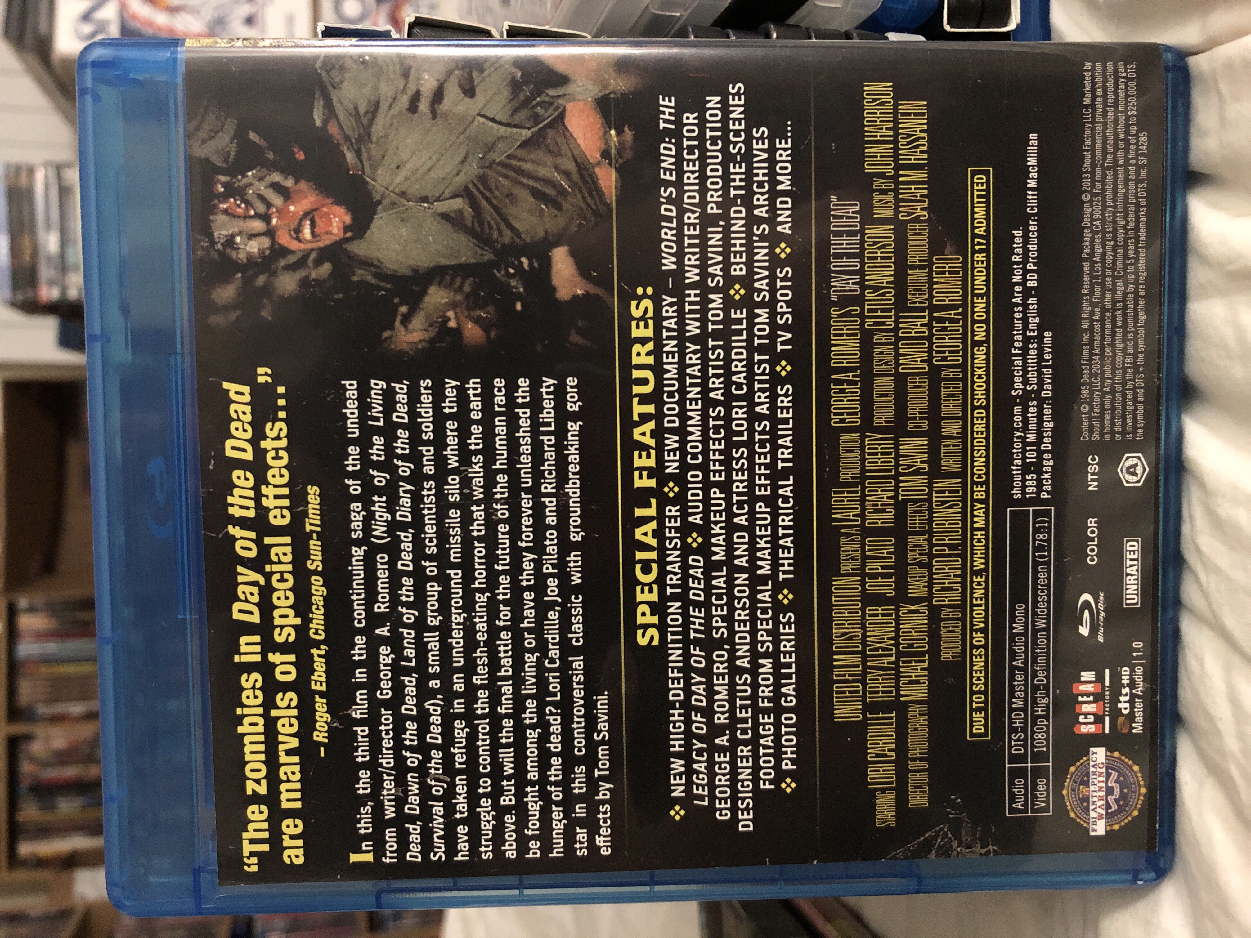 Day of the Dead Blu-ray movie collectible [Barcode 826663142853] - Main Image 3