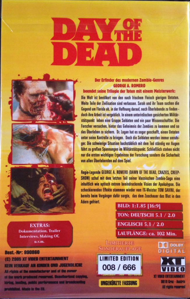 Day of the Dead DVD movie collectible - Main Image 2