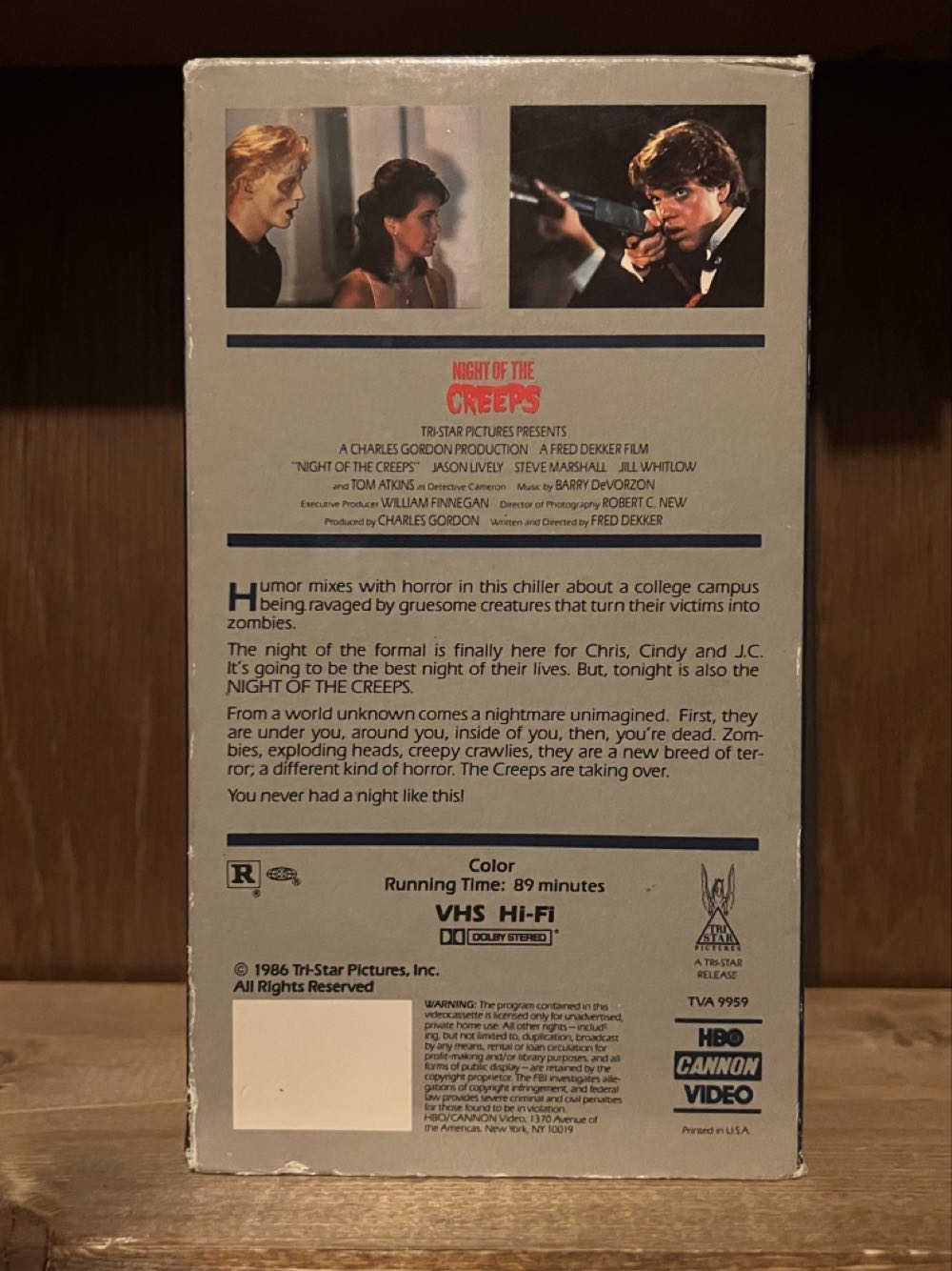 Night of the Creeps Blu-ray movie collectible [Barcode 0043396332249] - Main Image 2
