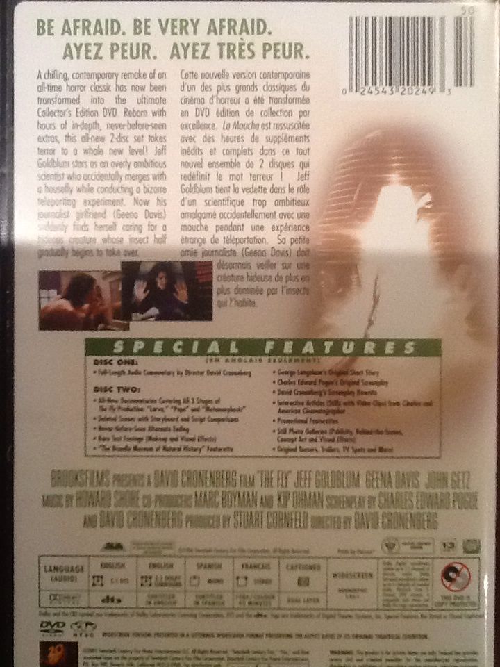 Fly, The DVD-R movie collectible [Barcode 024543428398] - Main Image 2