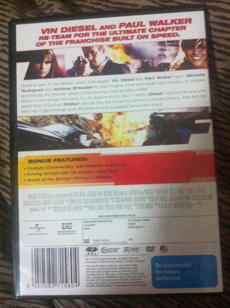 Fast & Furious DVD movie collectible - Main Image 2