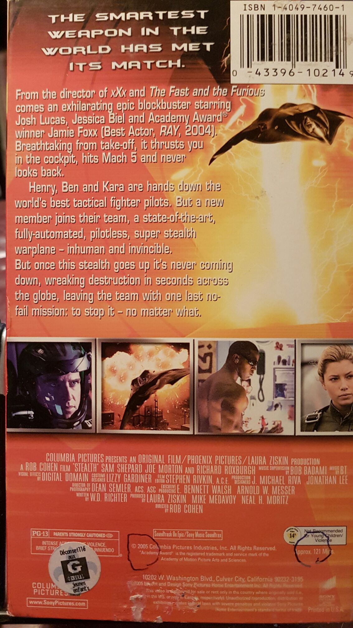 Stealth Video CD movie collectible [Barcode 8712609051094] - Main Image 2