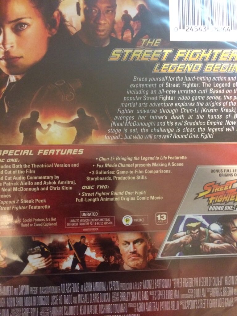 Street Fighter: The Legend of Chun-Li DVD movie collectible [Barcode 024543588641] - Main Image 2