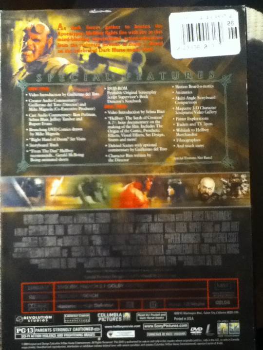 Hellboy DVD movie collectible [Barcode 043396013179] - Main Image 2
