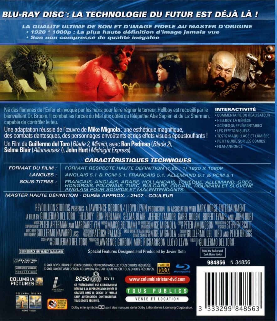 Hellboy: 1 Blu-ray movie collectible [Barcode 5050629485615] - Main Image 2