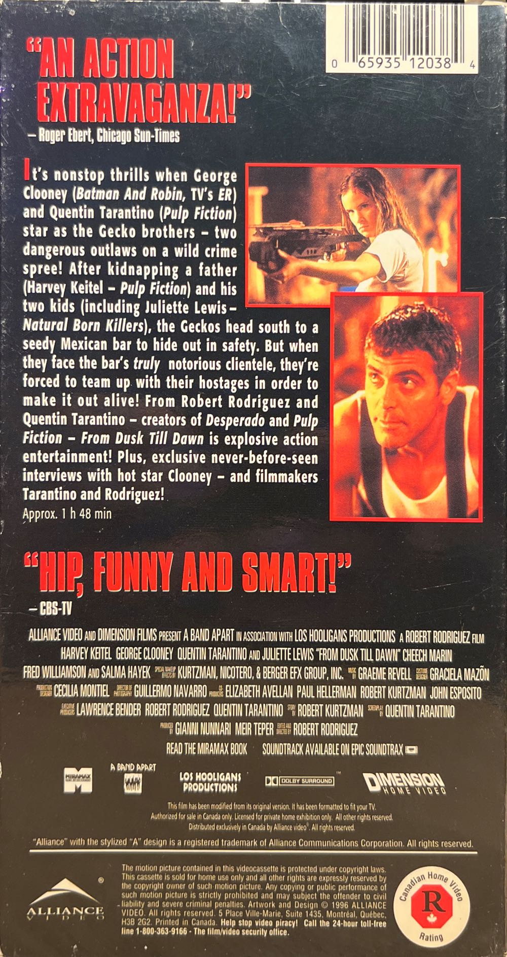 From Dusk Till Dawn VHS movie collectible [Barcode 065935120384] - Main Image 2