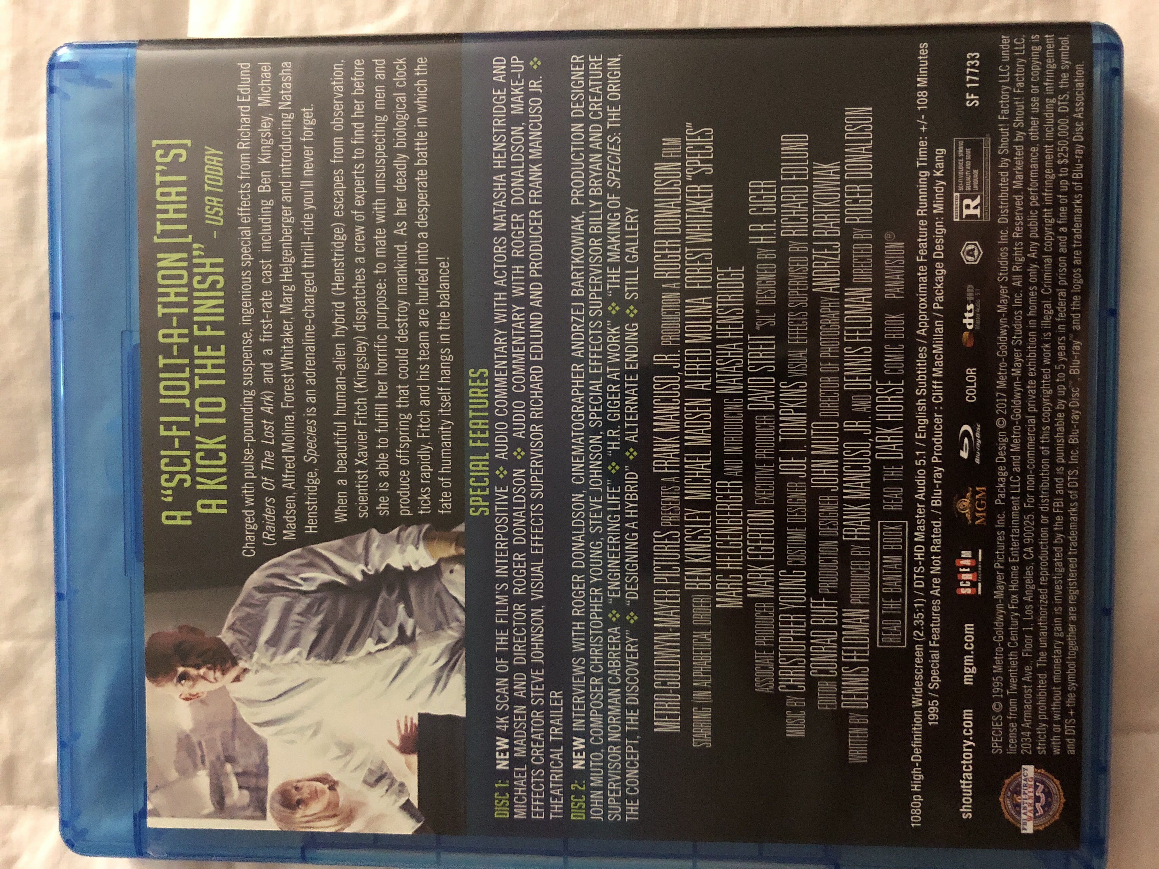 Species (Collector’s Edition) Blu-ray movie collectible [Barcode 826663177336] - Main Image 3