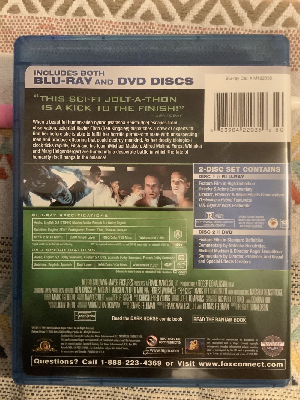 Species Blu-ray movie collectible [Barcode 883904220350] - Main Image 2