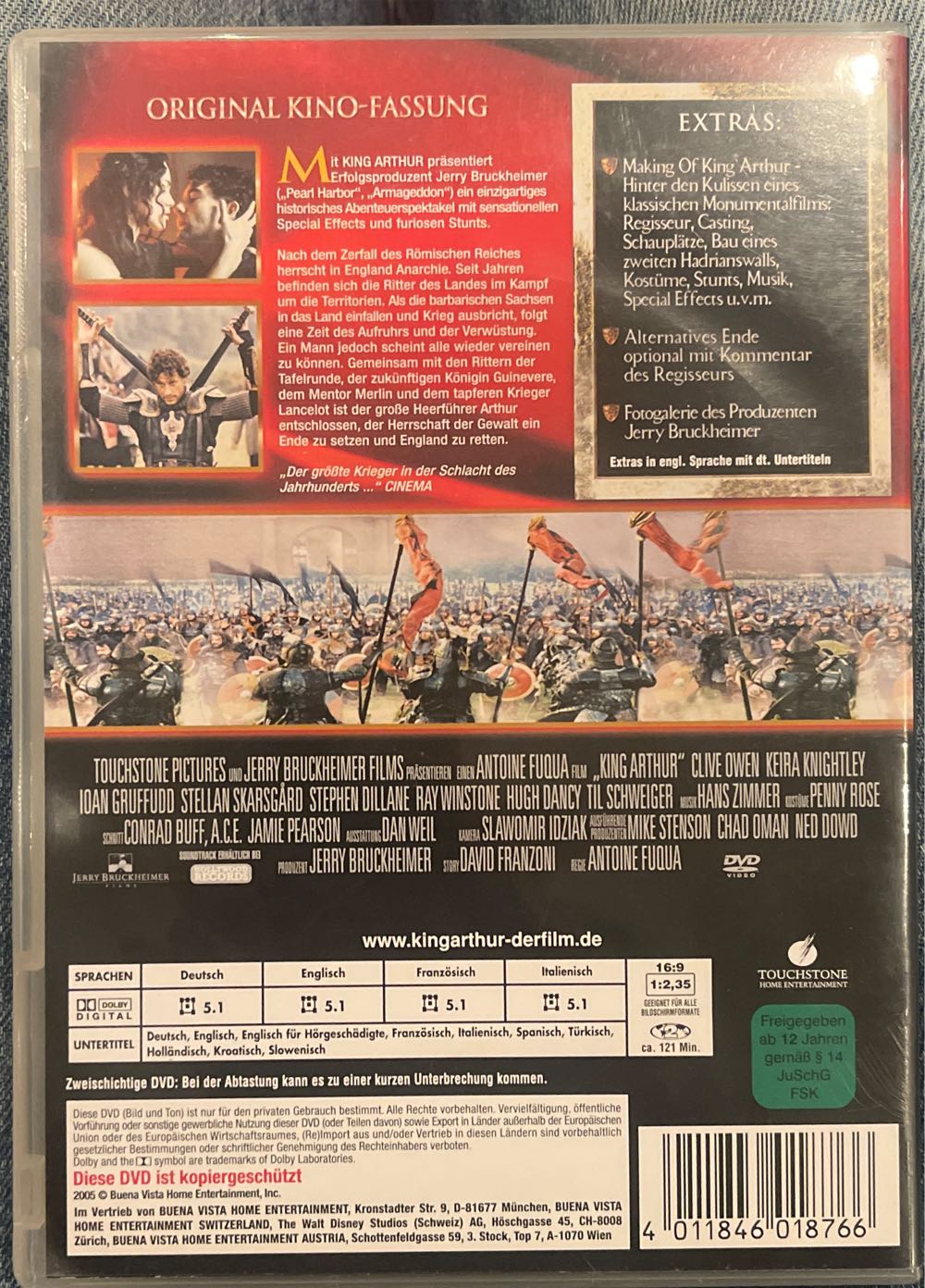 King Arthur DVD movie collectible [Barcode 4011846018766] - Main Image 3