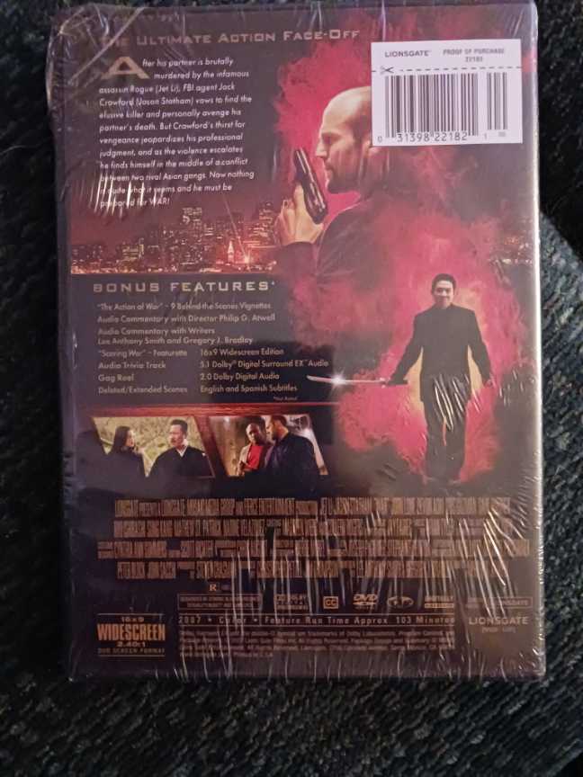 War DVD movie collectible [Barcode 031398221821] - Main Image 2