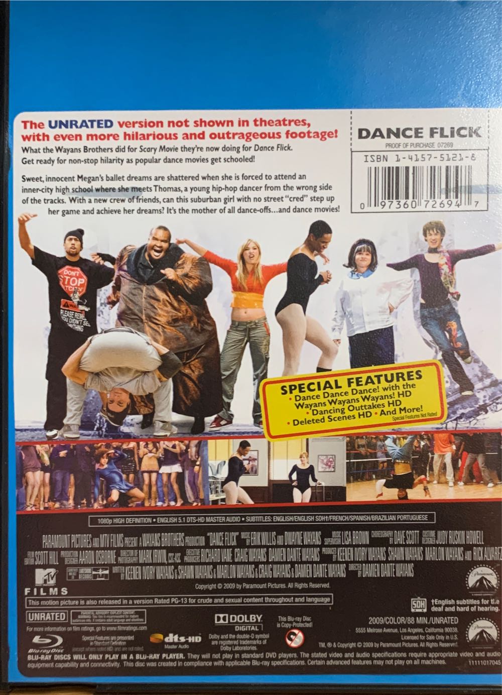 Dance Flick Blu-ray movie collectible [Barcode 097360726947] - Main Image 2