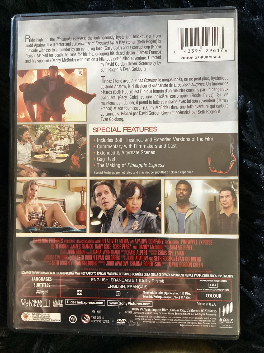 Pineapple Express DVD movie collectible [Barcode 043396296176] - Main Image 2