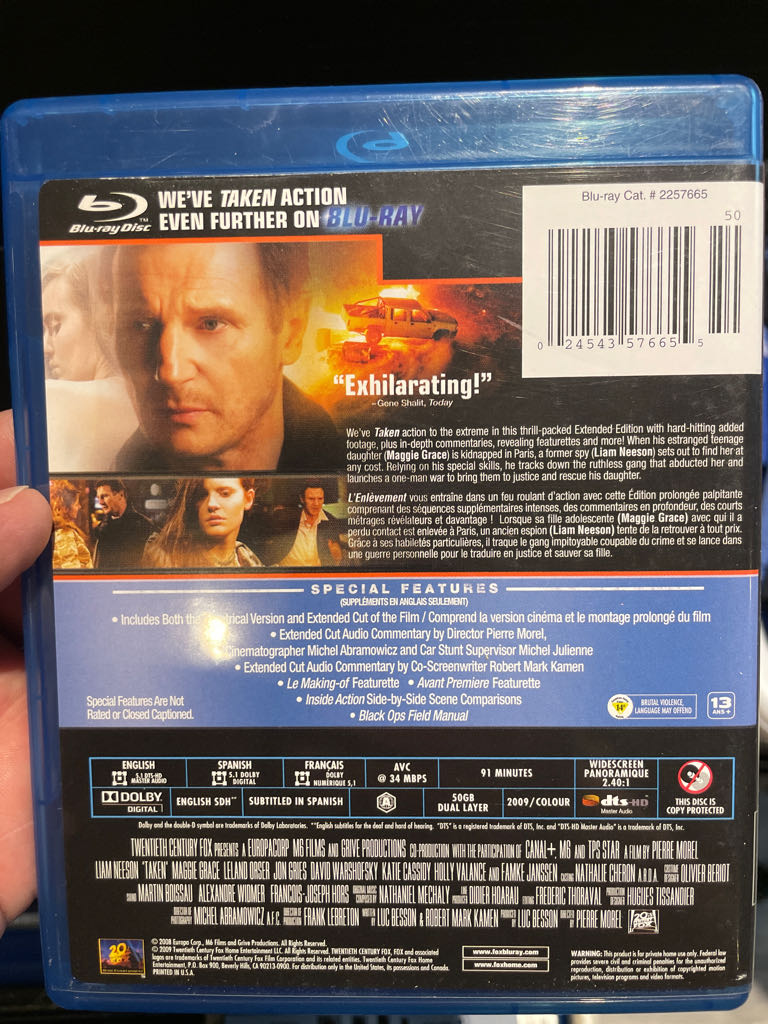 Taken Digital Copy movie collectible [Barcode 024543576655] - Main Image 2