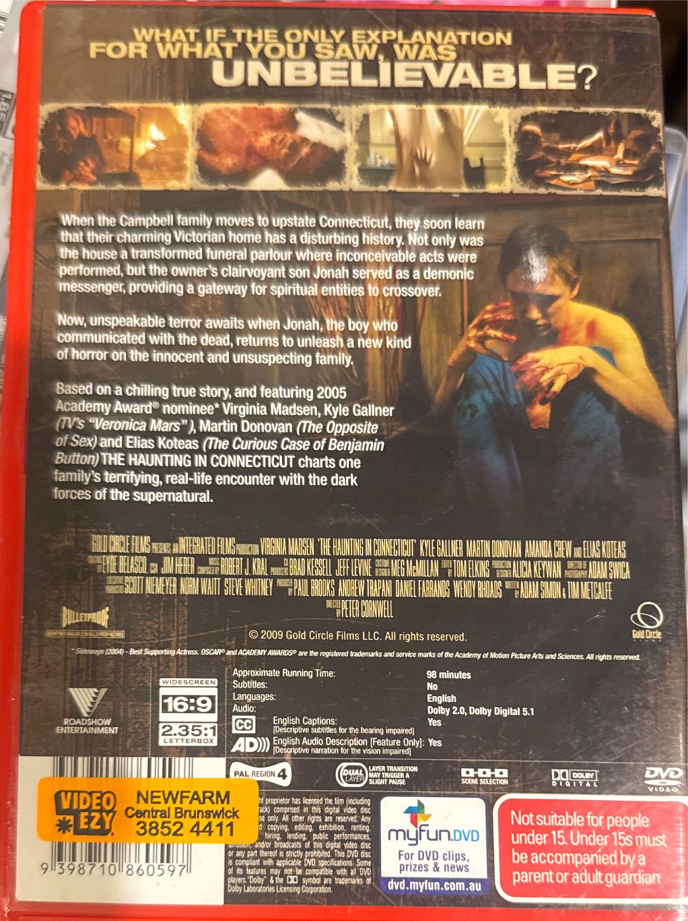 The Haunting in Connecticut DVD movie collectible [Barcode 9398710860597] - Main Image 2