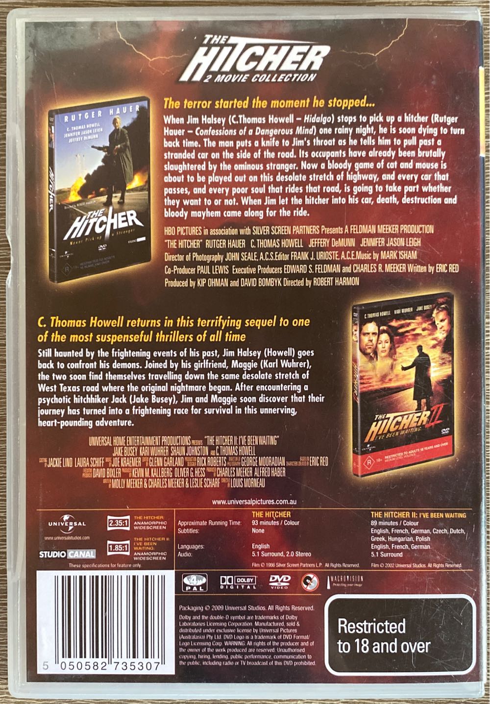The Hitcher Digital Copy movie collectible [Barcode 5050582735307] - Main Image 2