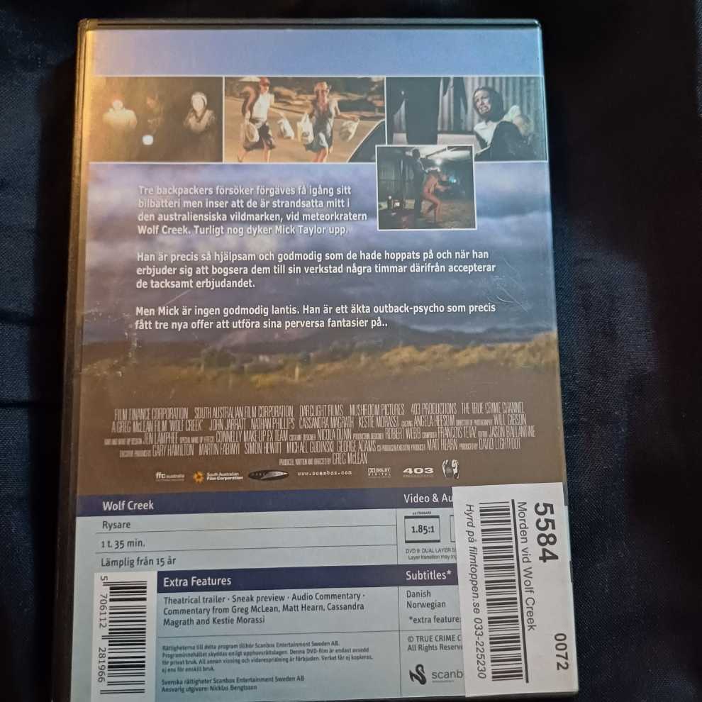 Wolf Creek DVD movie collectible [Barcode 5706112281966] - Main Image 2