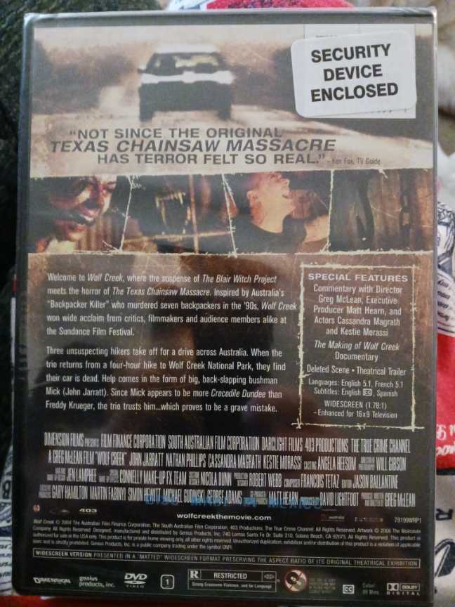 Wolf Creek 1 DVD movie collectible [Barcode 9398711128498] - Main Image 3