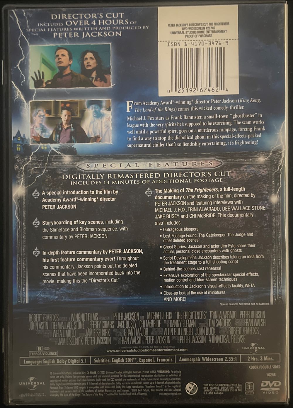 The Frighteners DVD movie collectible [Barcode 025192674624] - Main Image 4