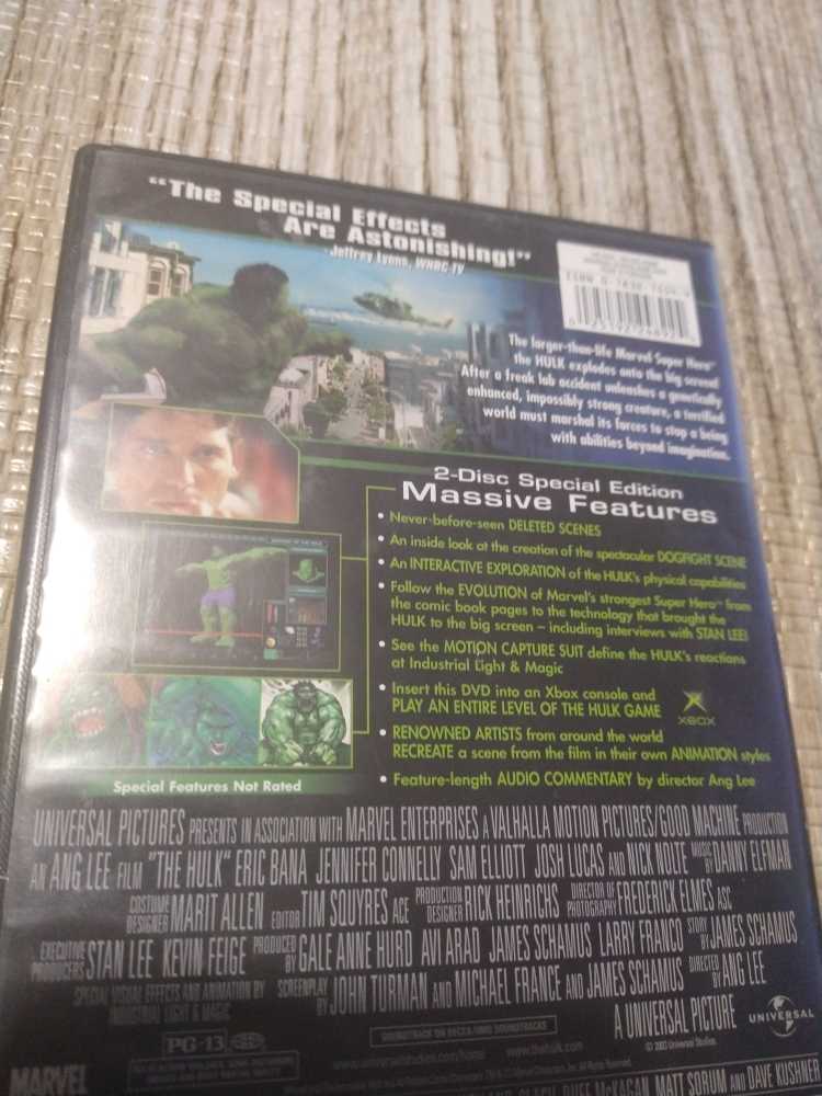 Hulk DVD movie collectible [Barcode 025192248924] - Main Image 4