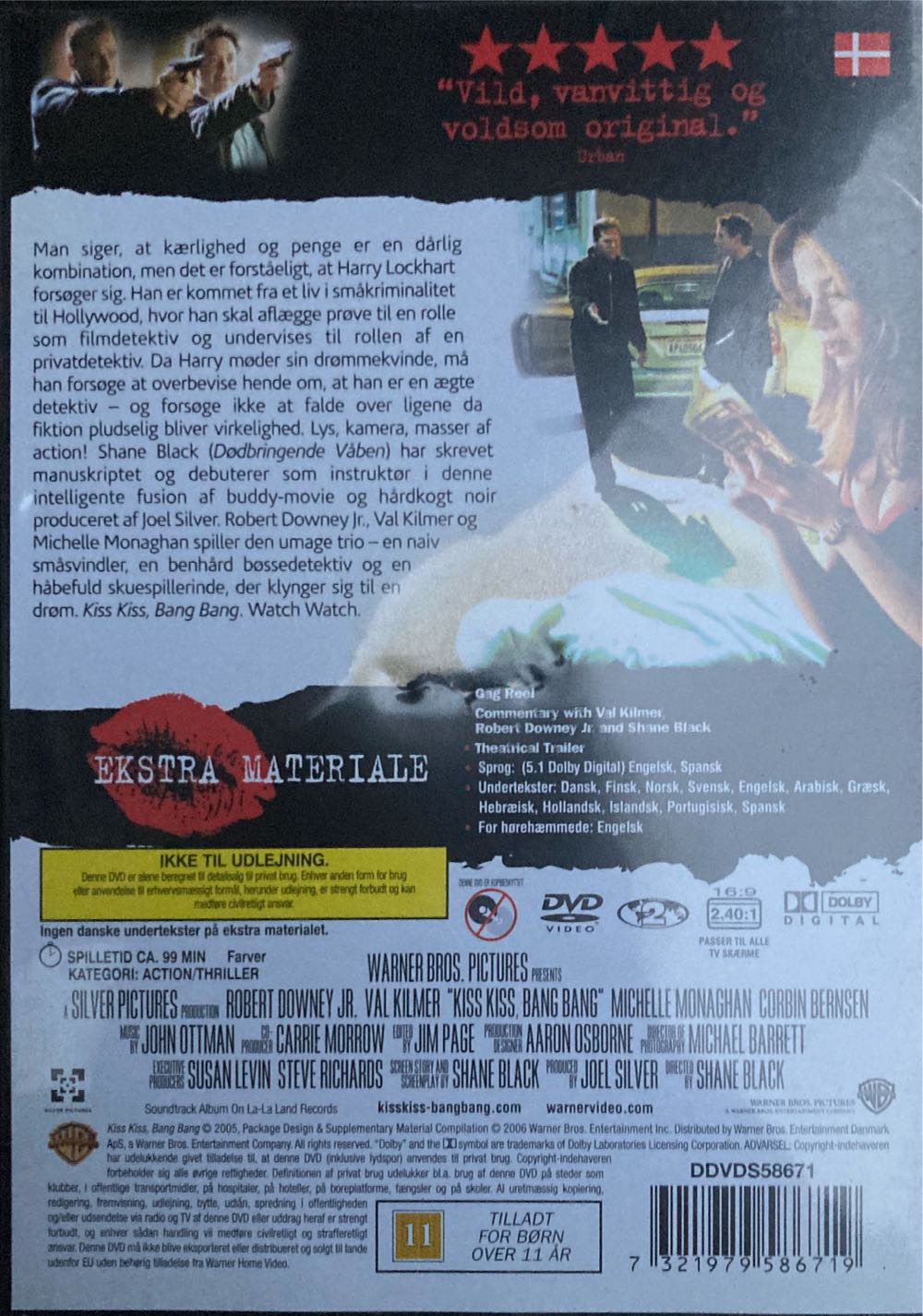 Kiss Kiss Bang Bang DVD movie collectible [Barcode 7321979586719] - Main Image 2