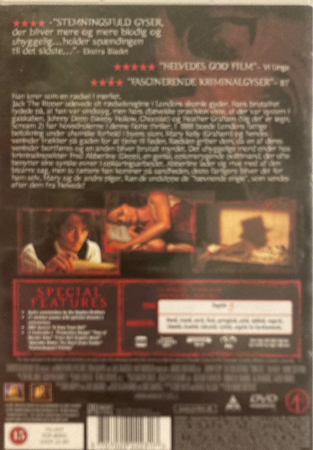 From Hell DVD movie collectible [Barcode 5707020222317] - Main Image 2