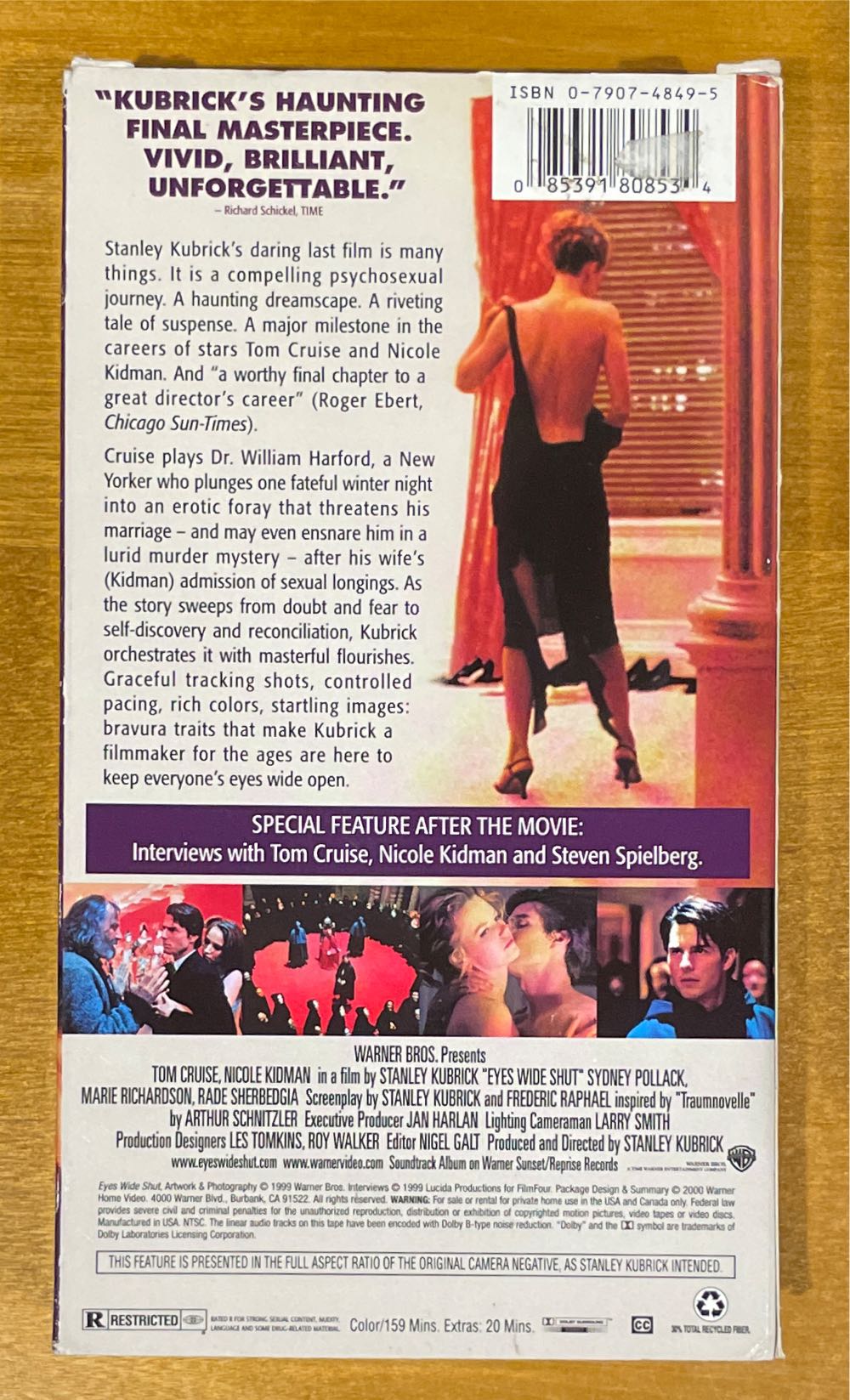 Eyes Wide Shut (VHS) VHS movie collectible [Barcode 085391808534] - Main Image 2